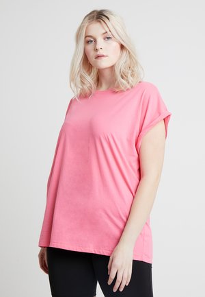 Urban Classics LADIES EXTENDED SHOULDER TEE - T-shirt - bas - pinkgrapefruit