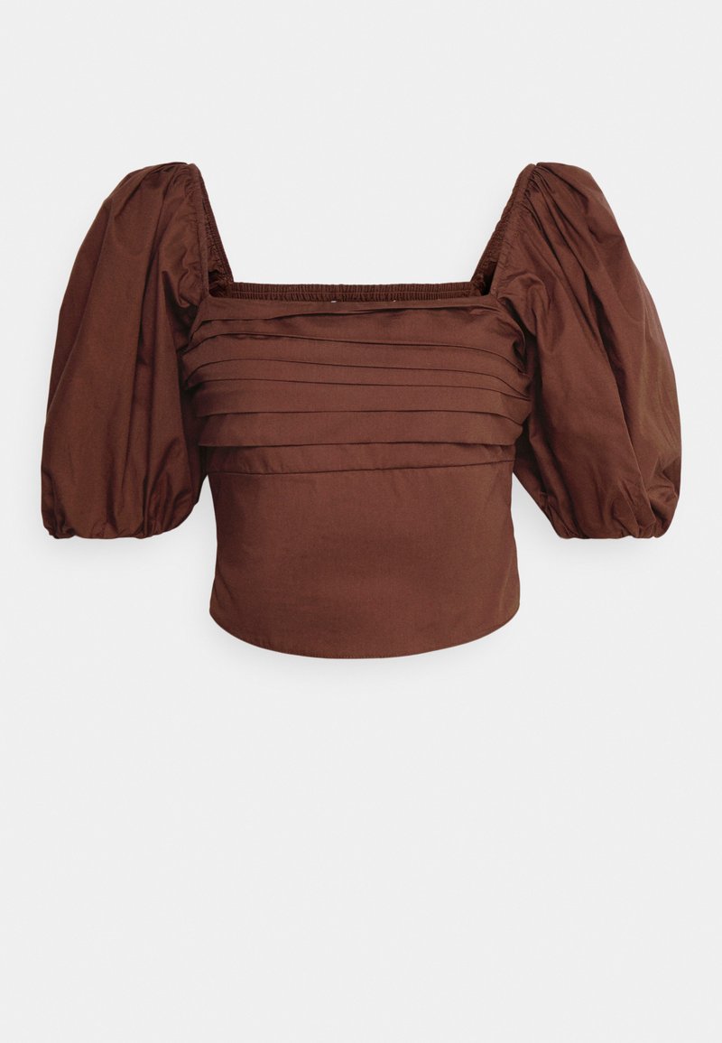 Abercrombie & Fitch HIGH NECK CUT OUT Bluse chestnut/braun Zalando.at