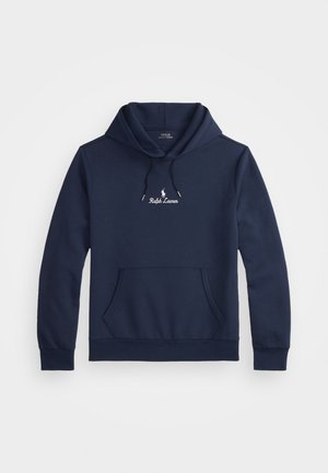 Polo Ralph Lauren LOGO DOUBLE-KNIT HOODIE - Sweatshirt - aviator navy