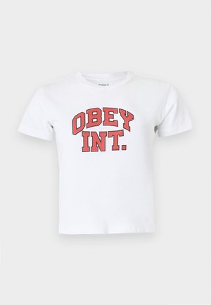 Obey Clothing, OUTLINE - Trükipildiga T-särk - white