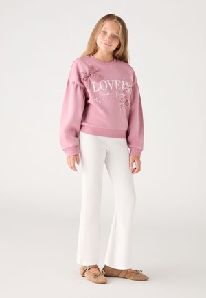 Terranova, LEGGINGS LUNGHI A COST - Leggings - bianco lana