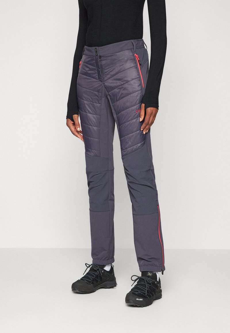 CMP WOMAN PANT HYBRID - Hlače za otvoreno - antracite-corallo
