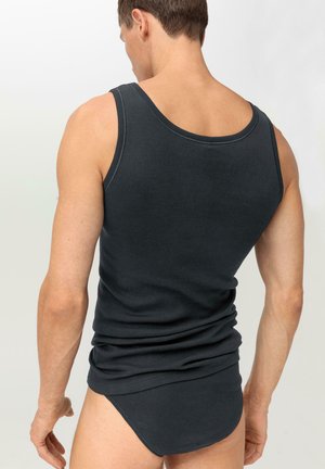 hessnatur ATHLETIC 2ER PACK - Hemd - schwarz