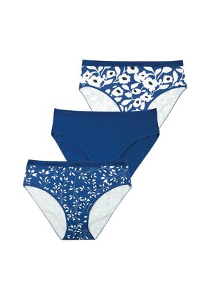 LOT DE 3 CULOTTES MODE - Slip - branches bleu anémone