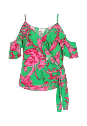 IZIA Blouse - green pink