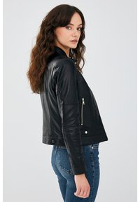 Derimod Leather jacket - black