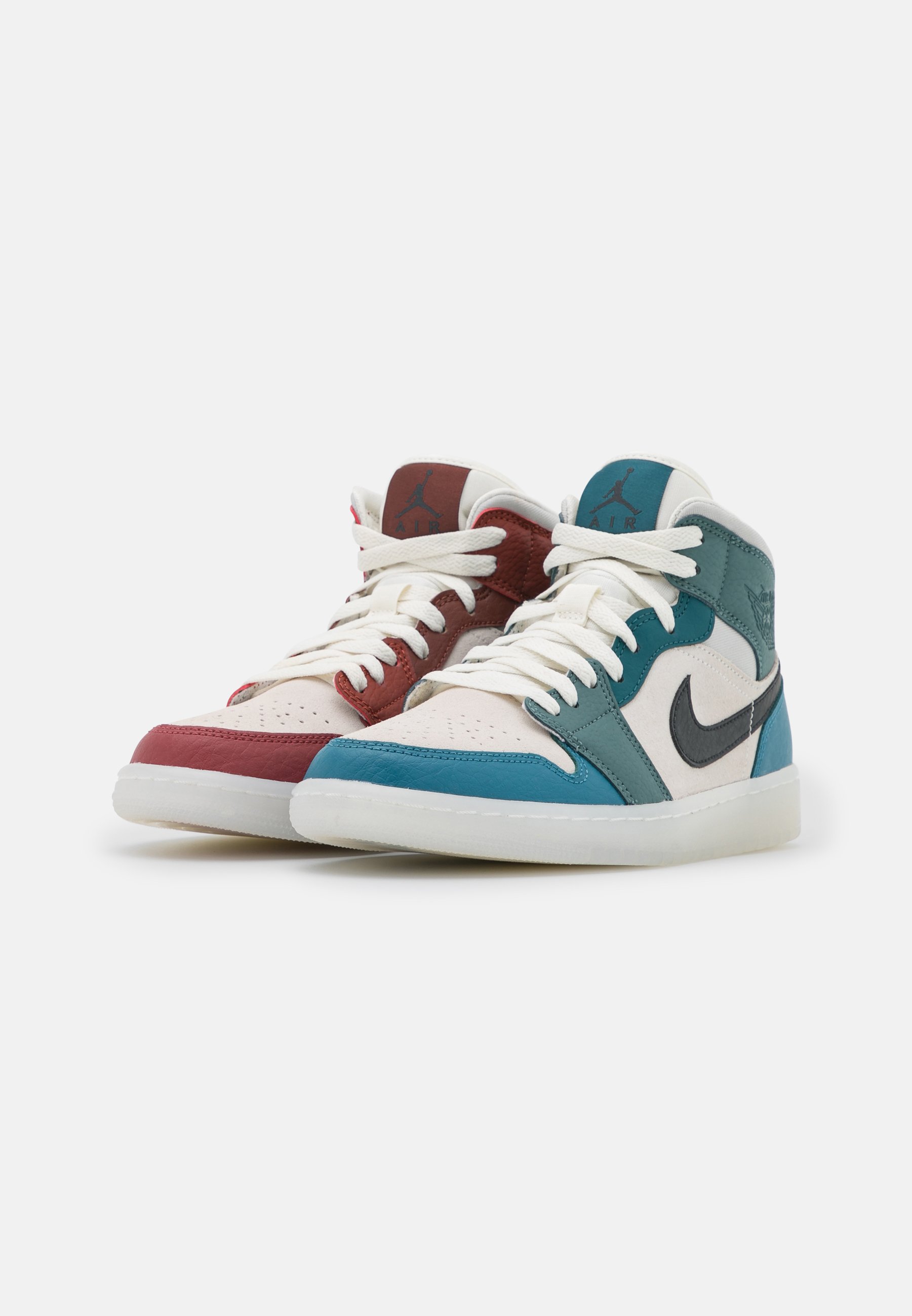Jordan AIR JORDAN 1 MID - Zapatillas altas - dark pony/saturn  gold/redstone/cedar/bronce - Zalando.es