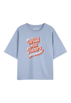 T-shirt print - aozora