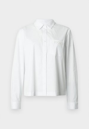 Weißes Langarmhemd mit Knopfkragen, einer Brusttasche mit besticktem "JOOP!"-Schriftzug und lockerer Passform. Aus Baumwolle gefertigt.