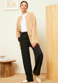 Love & Roses ELASTICATED WAIST WIDE LEG - Kelnės - black