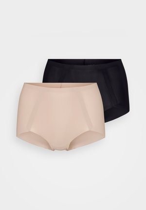 EVERYDAY SHAPER SHORTY 2 PACK - Shapewear - cappuccino/black