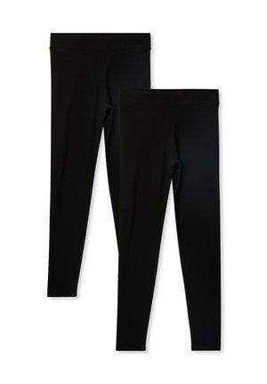 PACK 2 PESANTI A VITA ALTA - Leggings - 2x Black