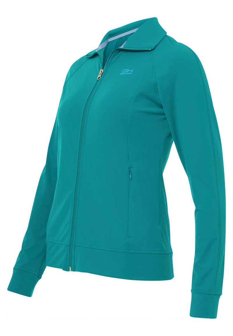 Kinder Jacken | SPORTKIND Trainingsjacke petrol grün/petrol - UM84412 Kinder Jacken | SPORTKIND Trainingsjacke petrol grün/petrol - UM84412