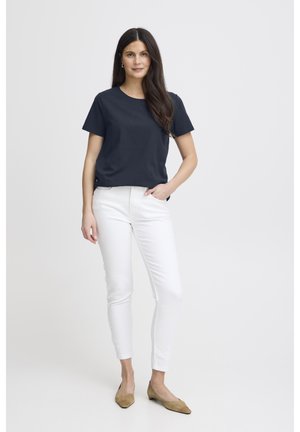 Fransa FRZASHOULDER TEE 1 - T-shirts basic - dark peacoat