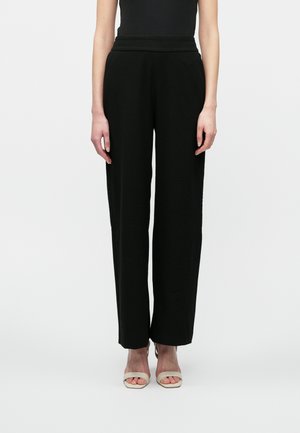 ONLGIA DELUXE LIFE WIDE PULL UP - Nohavice - black