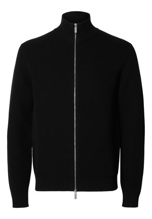 Selected, SLHDANE FULL ZIP - Kardigán - black