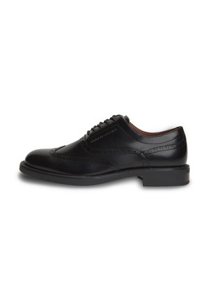 Tommy Hilfiger, LTH ABRASIVATO BROGUE SHOE - Derbies & Richelieus - black