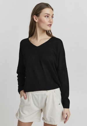 Oxmo OXKATLA - Strickpullover - black