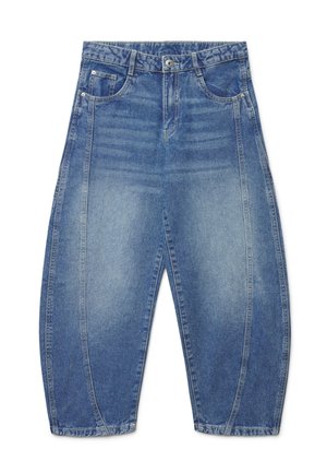 Calliope, JEAN TINTA UNITA - Jean boyfriend - blu denim medio