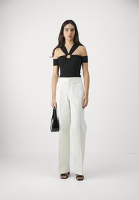 Patrizia Pepe MAGLIA - Apdrukāts T-krekls - nero