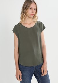 ONLY S/S SOLID NOOS PTM - T-shirt básica - tarmac