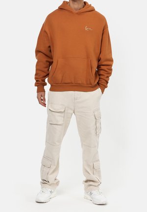 Sweat à capuche - cognac