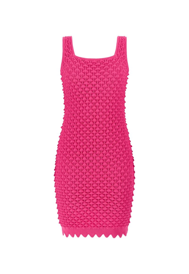 Guess Gebreide jurk donkerroze Guess Gebreide jurk donkerroze