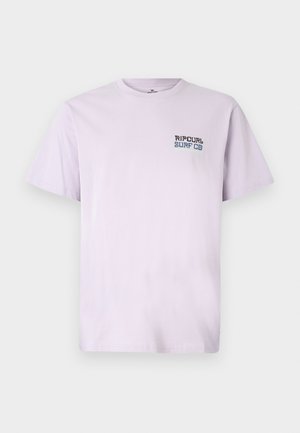 Light purple cotton t-shirt with short sleeves and a crew neck. Features a small "Ripcurl Surf Co" logo on the left chest area.