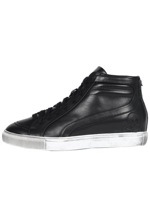 SCALPERS LEATHER SNEAKER BOOTS - Sneakers hoog - black