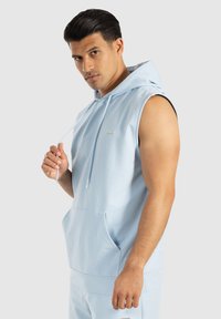 Smilodox MARELL TANK HOODIE - Top - hellblau