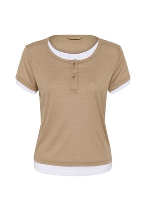 Culture, CURACHEL - T-Shirt print - dune