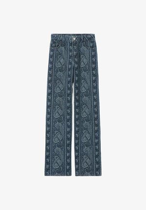 Claudie Pierlot, JEANS - Pernera ancha - print marine
