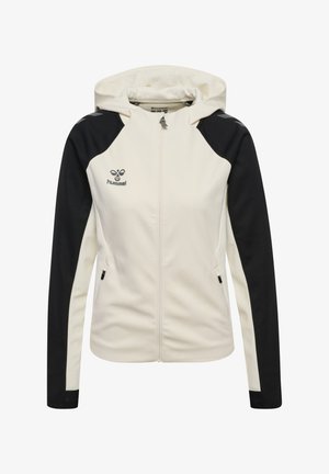 Hummel, HUMMEL HMLCIMA 2.0 ZIP HOODIE WOMAN - Sweatjakke - marshmallow black
