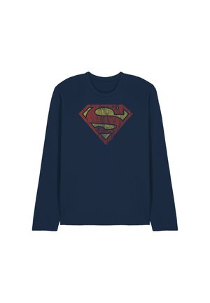 Cotton Soul, SUPERMAN - LOGO/VINTAGE - Long sleeved top - dark blue