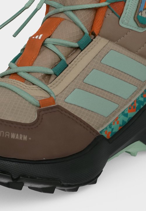 adidas TERREX MID MINECRAFT UNISEX - Lace-up ankle boots - trace khaki/hazy green/earth strata — photo 7