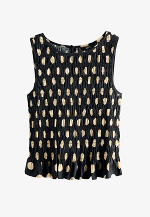 Next, REGULAR FIT - SHIRRED TOP . - Blúzka - black yellow spot