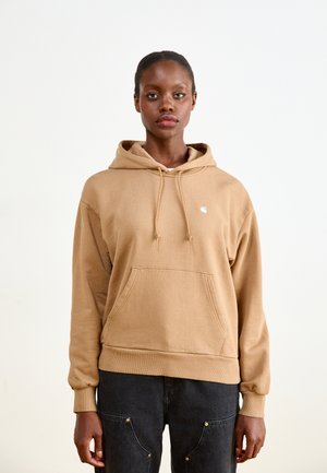 Carhartt WIP HOODED CASEY  - Jersey con capucha - peanut/silver