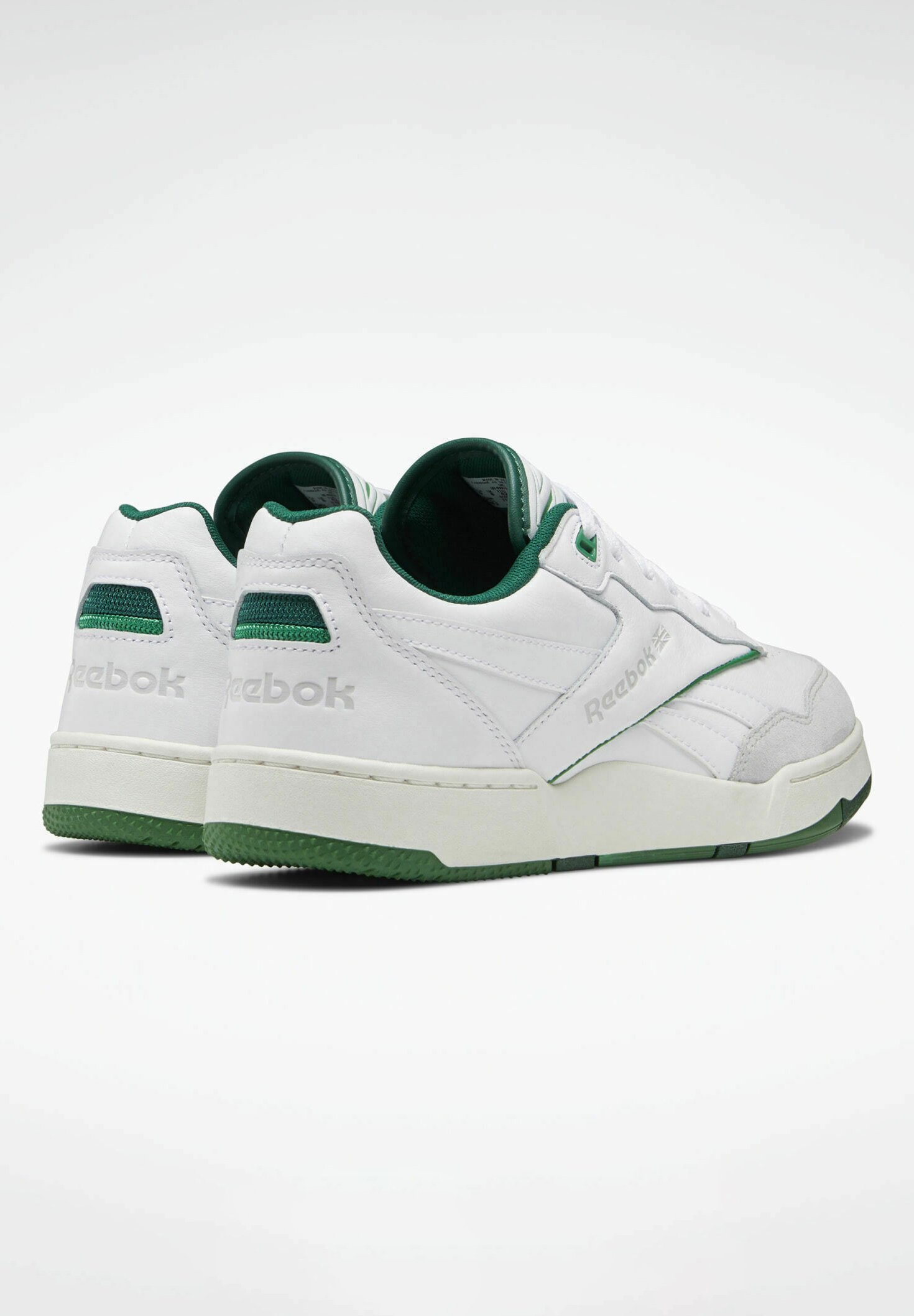 Reebok Classic BB 4000 II - Sneakers laag - cloud white chalk dark  green/wit - Zalando.be