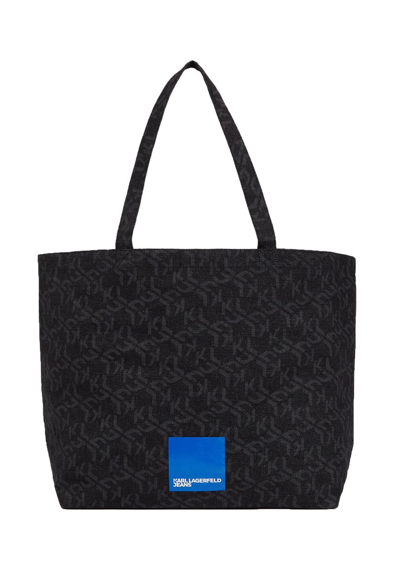 Karl Lagerfeld Jeans ALLOVER MONOGRAM Shopping bags washed black