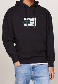 Tommy Jeans Felpa con cappuccio - black