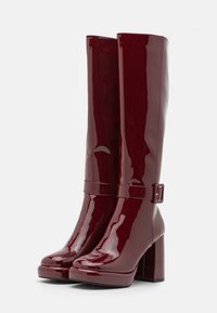 Even&Odd Wide Fit Stivali con i tacchi - red