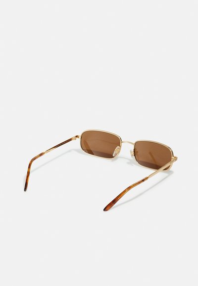 Gucci RECTANGULAR/SQUARED UNISEX - Lunettes de soleil - gold-coloured/brown