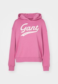 SCRIPT GRAPHIC HOODIE - Sweatshirt - dark lavender