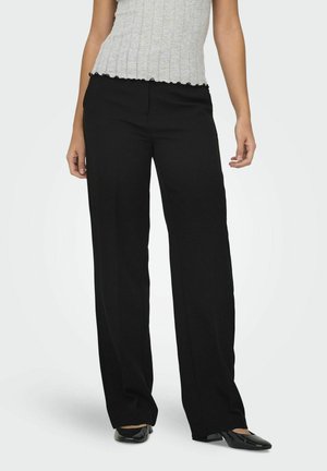 ONLY FIT ONLKAYLE-ORLEEN GESCHNITTEN - Trousers - black
