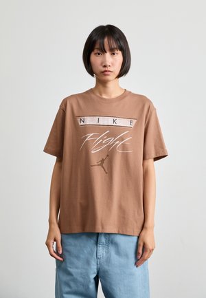 JORDAN FLIGHT HERITAGE - T-shirt print - archaeo brown