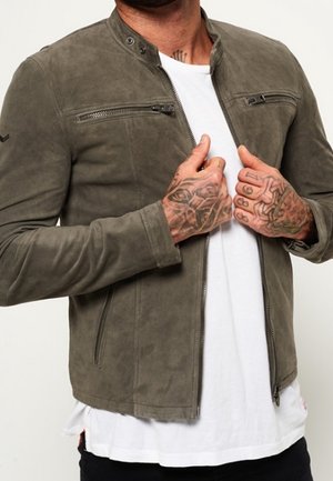 Veste en cuir - grey