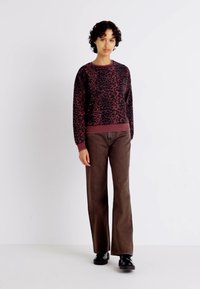 ONLY ONLVOICE O NECK  - Felpa - burgundy