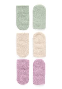 Next - FLUFFY MAGIC 3 PACK  - Wanten - purple green brown Miniatuurafbeelding 1