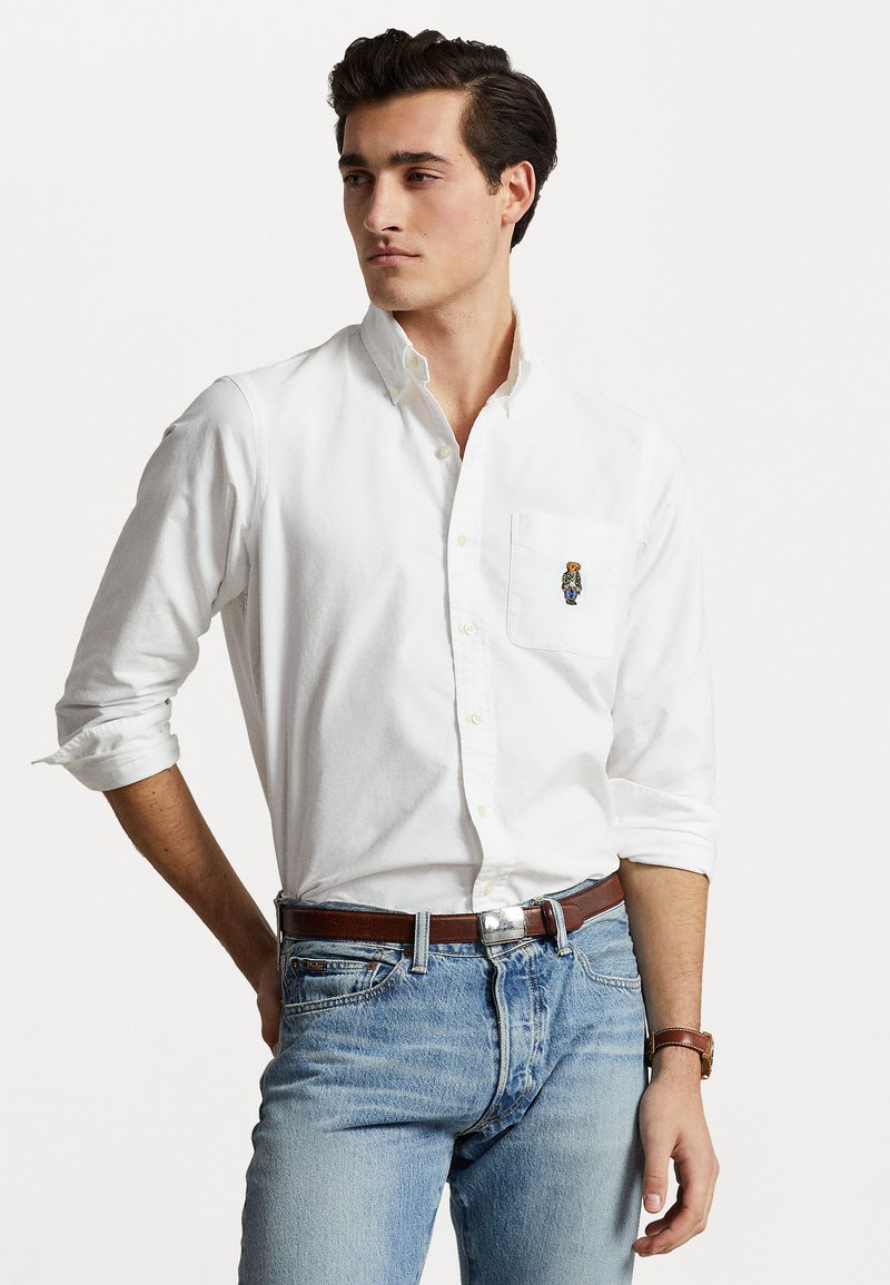 Polo Ralph Lauren LONG SLEEVE SPORT - Shirt - white - Zalando.ie