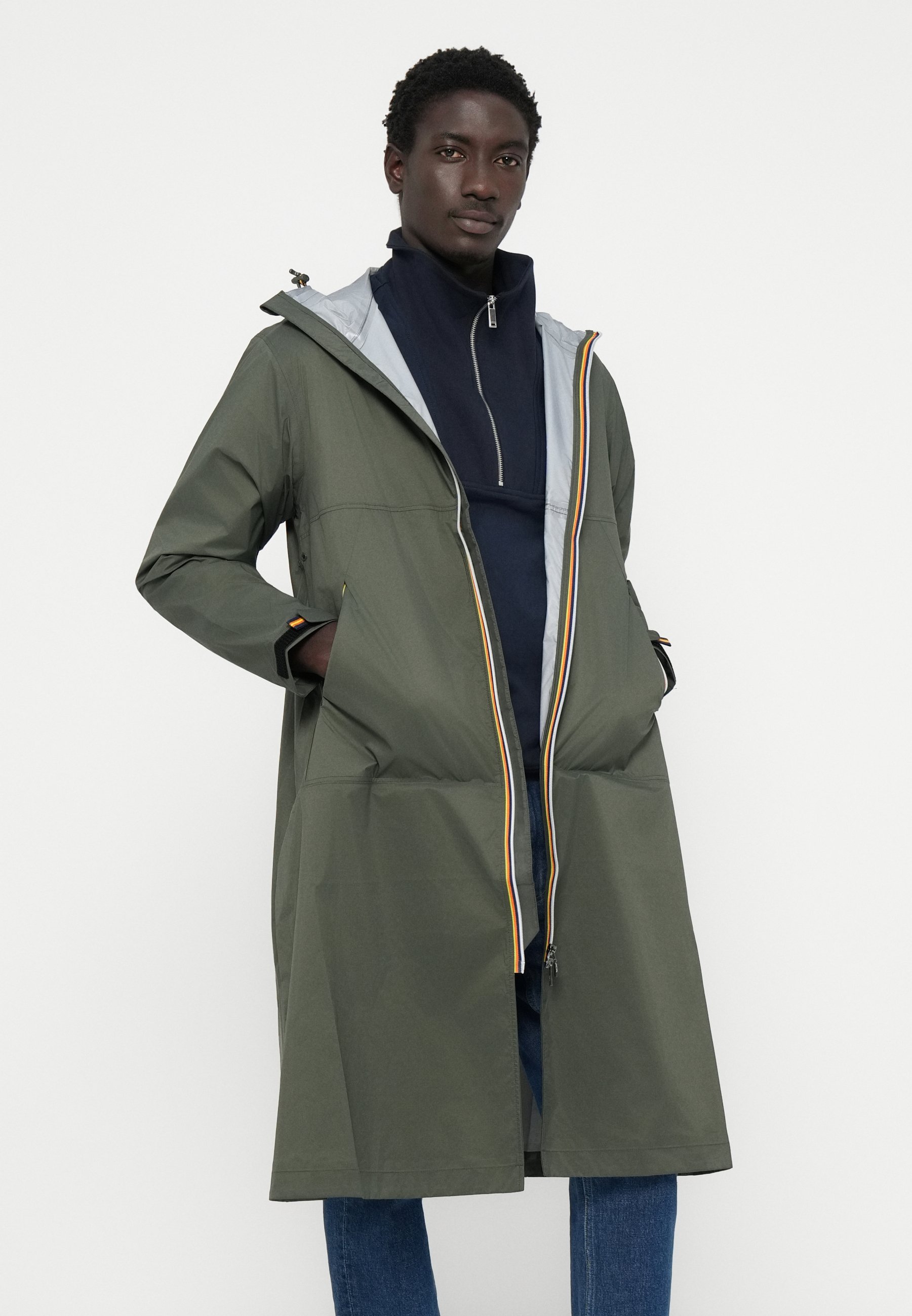 K-Way ELOISE UNISEX - Trenchcoat - green blackish/dark green